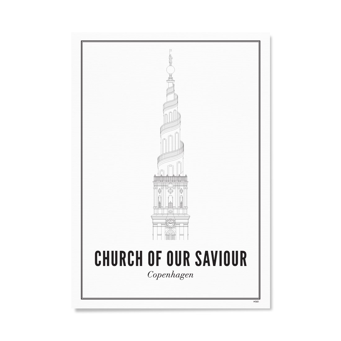 Poster von Kopenhagen - Vor Frelsers Kirke | WIJCK.